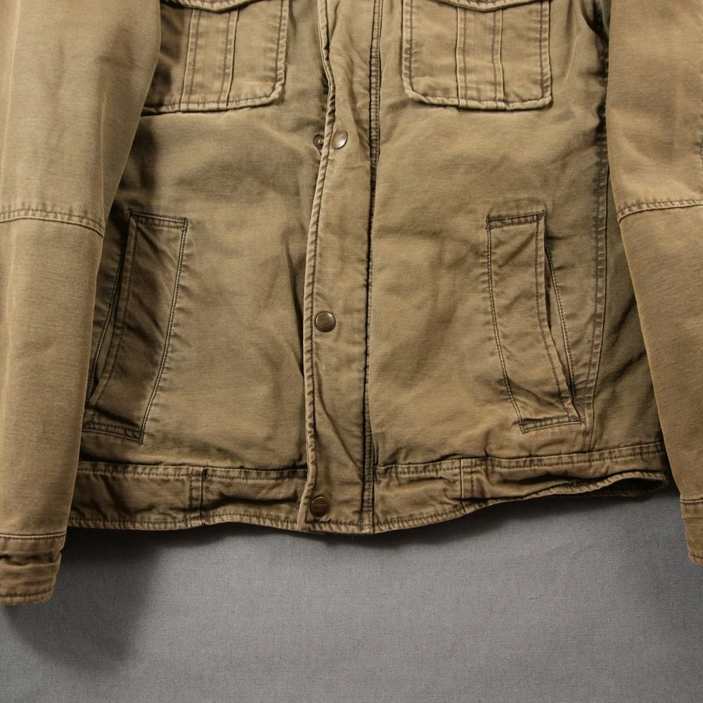 Levi's Military Field Trucker Canvas Quilted Men Jacket S Utility Multi Pocket
